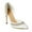 White, variant on XYD Women Elegant Pearls D'Orsay Pumps Pointed Closed Toe Stiletto High Heels Slip-on Dress Evening Shoes Size 5 Green