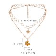 thumbnail image 2 of Moda hueco círculo collares abeja colgante doble capa gargantillas joyería, 2 of 2
