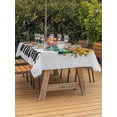 thumbnail image 3 of Outdoor Tablecloth with Umbrella Hole for Patio/Picnic/Party/Camping, Country Sunflowers Waterproof Table Cloth Rectangle Table Cover Washable, Welcome Rustic Truck Floral Farmhouse (60"x 84"), 3 of 8