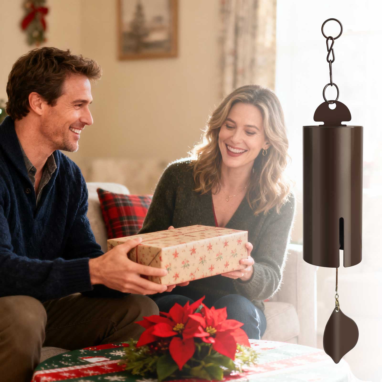 TSV Wind Chimes for Outside, Deep Tone Heroic Windbell, Deep Resonance Serenity Bell, Windchimes Outdoors Decor for Patio Yard Porch Garden