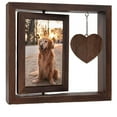 thumbnail image 2 of Gmogad Double-Sided Pet Photo Frame - 8x9in Wooden Memorial for Dogs, Cats - Rotating Display, Keepsake Gift for Pet Lovers - Home, Desk, Tabletop Decoration, 2 of 6