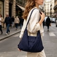 thumbnail image 7 of AYktou Large Tote Bag for Women, Slouchy Casual Shoulder Bag Travel Handbags Crossbody Bag, Adjustable Straps Crossbody Purse Waterproof Nylon Satchel Shoulder Hobo Bag for Work Commute Shopping, 7 of 7