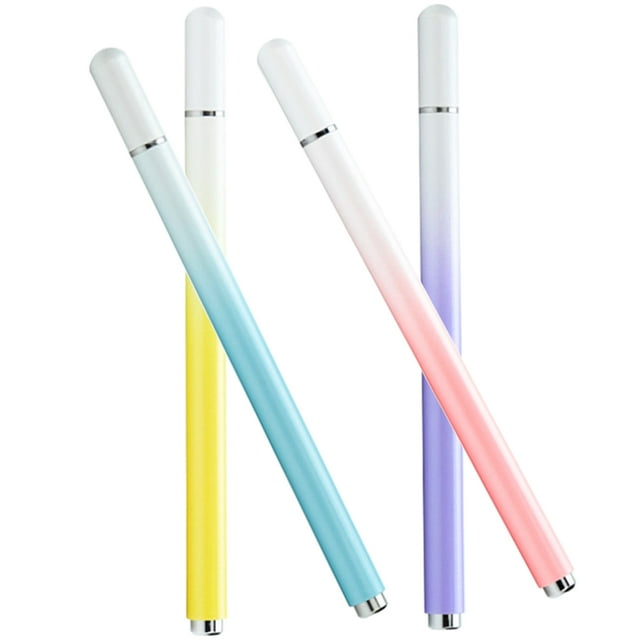 HIAKDOFT 4Pcs Pen for Touch Screen Metal Capacitive Writing White to Blue Gradient for Touch Screen Devices Back to School