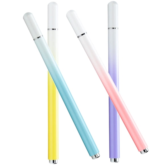 HIAKDOFT 4Pcs Pen for Touch Screen Metal Capacitive Writing White to Blue Gradient for Touch Screen Devices Back to School