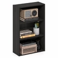 thumbnail image 2 of Furinno Basic 3-Tier Open Shelf Bookcase, Bookshelf, Storage Organizer, 7 x 17 x 26, Espresso, 2 of 6