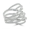 thumbnail image 5 of Gemistry Baguette & Round White CZ Highway Ring, Sterling Silver, 5 of 5