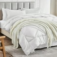 thumbnail image 7 of Sleepdown Comforter Set 7-Piece Bed in a Bag - Adult, White, Queen, 7 of 7