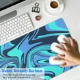 thumbnail image 3 of Master Your Game with our 31.5x11.8in Extended XL Mousepad - Non-Slip Rubber Base, Unique Black Marble Fluid Design, Perfect for Work and Gaming., 3 of 7