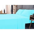 thumbnail image 2 of Okao Double Brushed %100 Microfiber Set-Deep Pockets-Hypoallergenic-Fade,Wrinkle,Stain Resistant -4 Pieces, King/California King, Aqua, 2 of 4