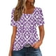 thumbnail image 1 of Usted Es Más Que una Camisa de Puntuación de Prueba, de Moda Casual Impreso Botón de Manga Corta Cuello en V para las Mujeres, 1 of 4