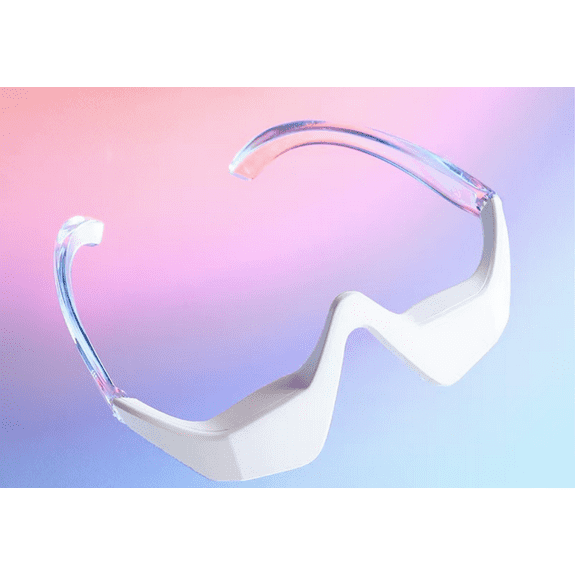 Under Eyes Red Light Therapy Massager Glasses,Microcurrent Eye face led red light Beauty Device under Eye Massager Eyes Bag Remover for Reduce Dark Circles Puffiness Wrinkles Relax Eye Strain