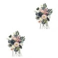 thumbnail image 1 of Ruiboury Long-lasting Durability Artificial Flower Bouquet For Wide Application Low Maintenance Artificial Flowers Fake Flowers BLUE PINK LH004 2Set, 1 of 6