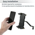 thumbnail image 7 of Unique BargainsMotorcycle Phone Mount Holder Motorbike Cell Phone Mount Holder for Rearview Mirror Mount Fits 4.7"-6.8" / 119.38-172.72mm Smartphones Yellow, 7 of 7