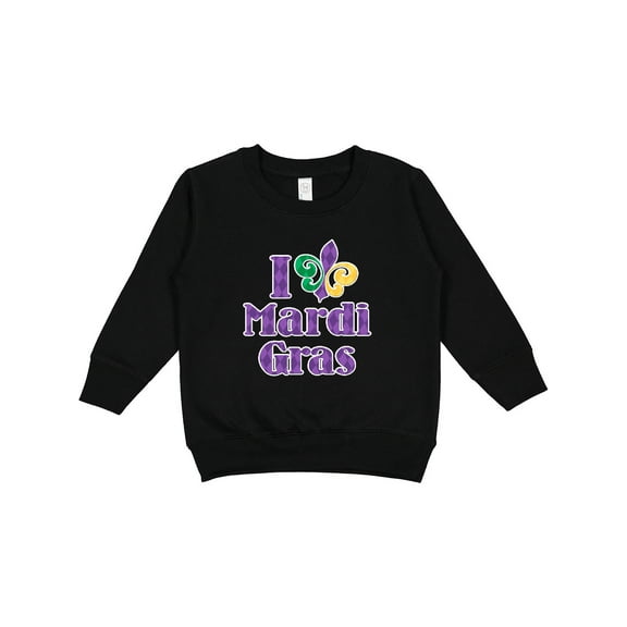 Inktastic I Love Mardi Gras Toddler Sweatshirt