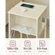 thumbnail image 4 of Mesa auxiliar VASAGLE, estación de carga de 3 niveles con puertos USB, color blanco, 4 of 6