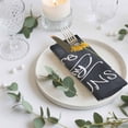 thumbnail image 4 of Cloth Napkins Set of 8 - 20x20 Inches, Sunflowers Washable Reusable Table Napkins, Classic Bee You Are My Sunshine Black Soft & Absortbent Dining Napkin for Party Wedding Hotel Restaurant, 4 of 9