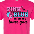 thumbnail image 4 of Inktastic Pink or Blue Mommy Loves You T-Shirt, 4 of 5