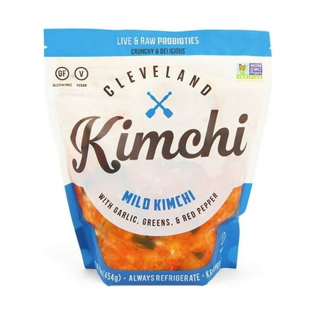 Cleveland Kitchen Gluten-Free Mild Kimchi, Chopped,16 oz Pouch