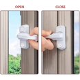 thumbnail image 5 of Cerraduras de seguridad, limitador de rotación de ventanas con tornillos, pestillos blancos para ventanas, cerraduras bloqueadoras de marco para varias puertas y ventanas y seguridad para el hoga, 5 of 5