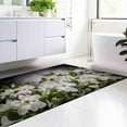 thumbnail image 2 of White Flower Rug, White Magnolia Flower Rug, Floral Rug, Cute Rug, Magnolia Flower Rugs, Bath Rug, Luxury Rug, Personalized Rugs, Home Decor, 2.3'x3.3' - 70x110 cm, 2 of 8