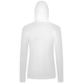 thumbnail image 3 of Women's Levelwear  White Toronto Maple Leafs Slender Monument Raglan Pullover Hoodie, 3 of 3