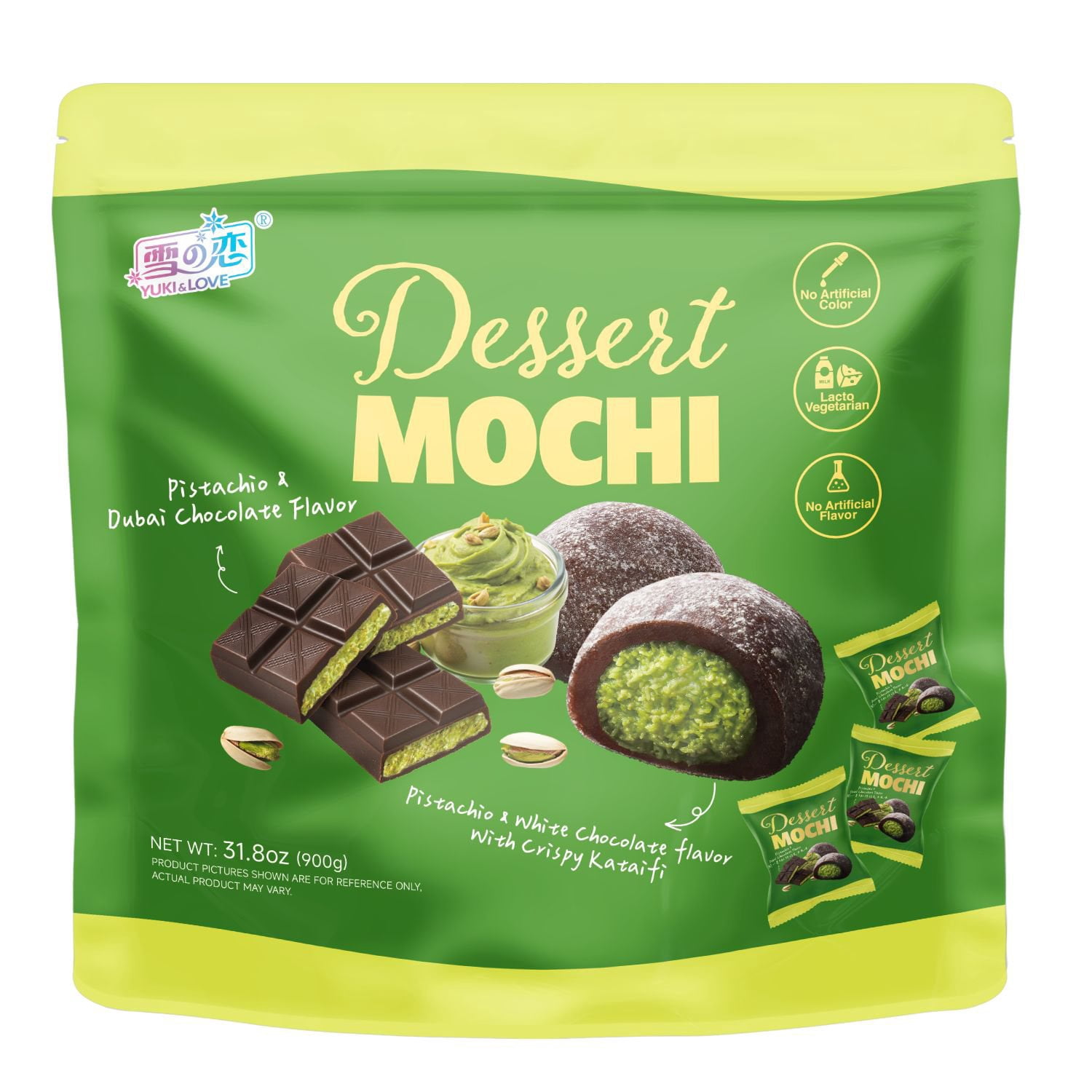 Customer reviews for Yuki & Love Pistachio Chocolate Mochi, 31.8 oz.