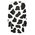 thumbnail image 4 of Usmixi Womens Cardigan Breathable Loose Comfy Fall Cute Open Front Ladies Cardigan Outerwear Tops with Pocket Winter Trendy Cow Print Long Sleeve Blouses Coats Clothes, 4 of 6