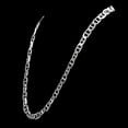 thumbnail image 4 of 10mm Solid .925 Sterling Silver Flat Mariner Chain Necklace + Bracelet Set, 9.5 inches, 4 of 7