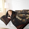 thumbnail image 4 of Feelyou Ancient Viking Warrior Twin Comforter Set, Magic Cartoon Lion Animal Bedding, 4 of 8