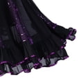 thumbnail image 4 of de Baile de Flamenco Floral Lentejuelas Floral Swing Waltz Costume para Tango Danza de Vientre Danza India , Púrpura, como se describe Violeta BLESIY Vestido de baile latino, 4 of 8