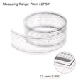 thumbnail image 2 of Unique Bargains Film Flexible Ruler 70cm 0.1mm Scale with R Angle & Width Lines PET Plastic Folding Straight Ruler, 2 of 6
