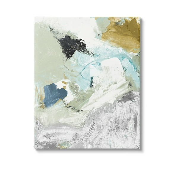 Stupell Industries Expressive Modern Pattern Abstract Painting Gallery Wrapped Canvas Art Print Wall Art, 16 x 20