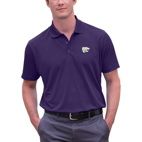 Men's Purple Kansas State Wildcats Big & Tall Vansport Omega Tech Polo