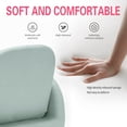 thumbnail image 5 of UNICOO® Kids Chair Children's Sofa with Footstool, Sturdy Wood Construction with Faux Leather Cover, 5 Back Rest Positions, Mini Couch for Toddler (ZKL-K2130-Light Blue), 5 of 7