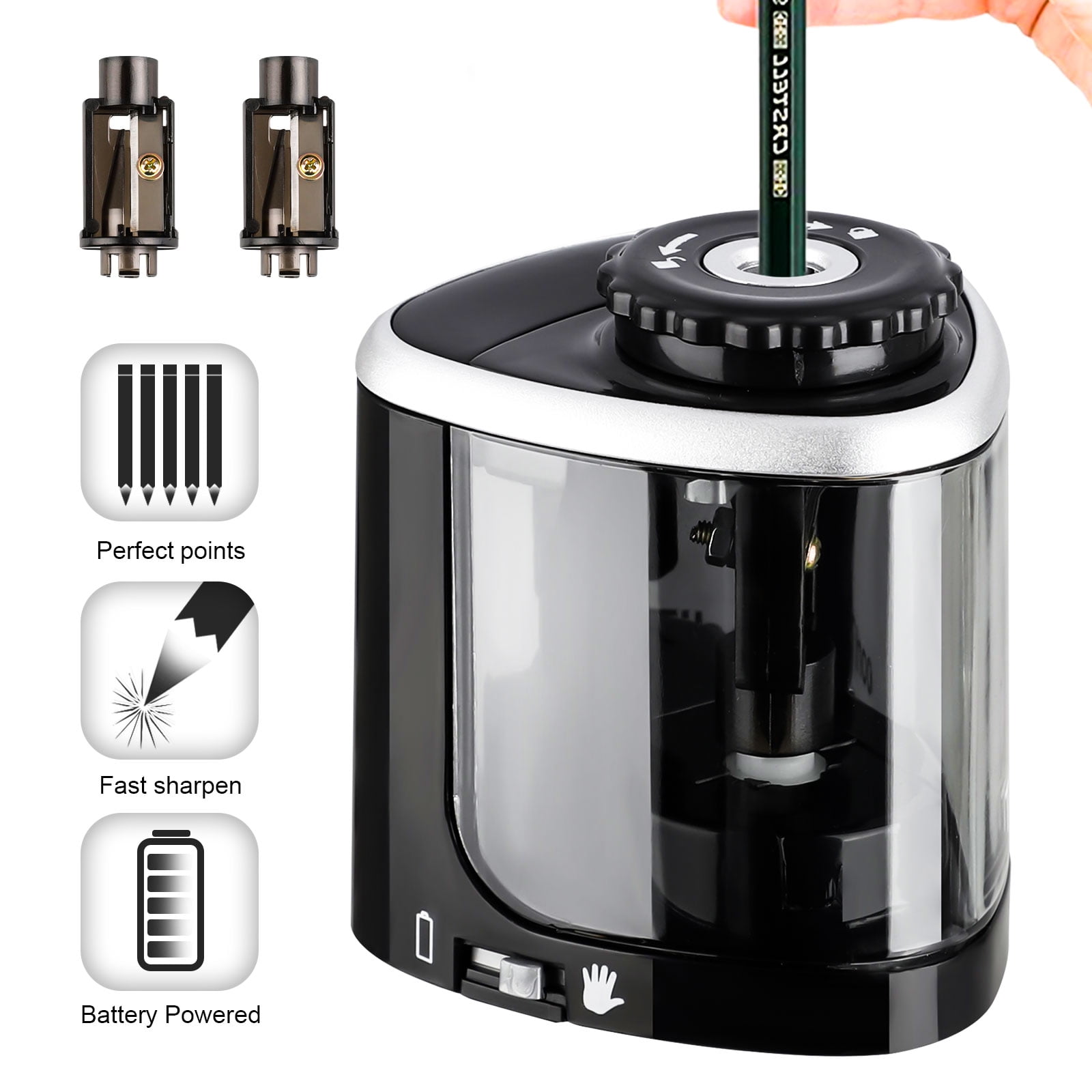 battery powered electric pencil sharpener