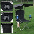 thumbnail image 2 of VTOY Folding Chair with Canopy Portable Chair with Shade for Outside Beach Chairs for Adults Chair with Shade Canopy Camping Chairs for Outdoors(Black), 2 of 9