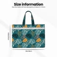 thumbnail image 3 of Kdxio Tropical Leaves File Tote Document Bag Business Briefcase Bag Document Organizer Tote Briefcase for Letter A4 Files Business Teacher Office Bag, 3 of 8