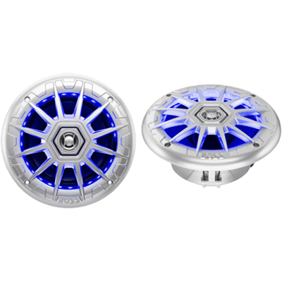 Boss Audio MRGB65S Speakers, 6.5" 2-Way, 200W, Silv, Illum. by Boss Audio