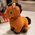 thumbnail image 4 of Twfbrm Horse Stuffed Animal Toys, 9" Fluffy Horse Plush Doll with Comfy Fabric and Stuffing, Soft and Cute Chinese Zodiac Horse Plushies Small Pony Toys Bedtime Companions for Couch Sofa Bed(Brown), 4 of 7