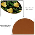thumbnail image 5 of Pear Elegant Microfiber Leather Round Coasters (6PCS) – 11x11 cm/4.3x4.3 in Set for Drinks, Table , Home Decor, 5 of 6