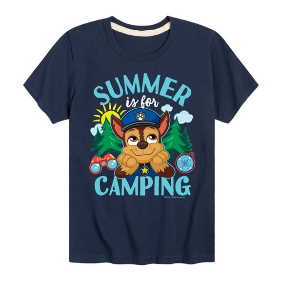 Paw Patrol - Summer Is For Camping - Toddler And Youth Short Sleeve Graphic T-Shirt