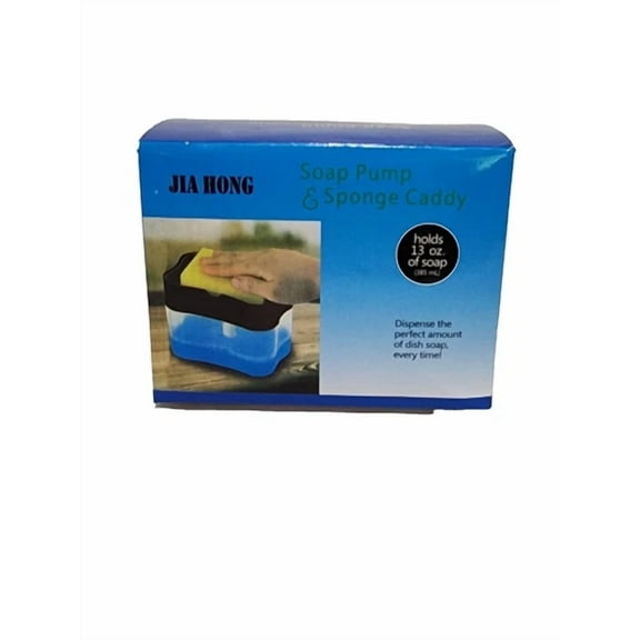 Dish Soap Pump & Sponge Caddy 13Oz Soap Dispenser