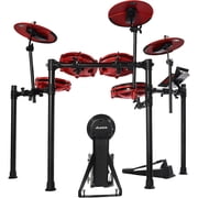 Alesis Nitro Max 8 Piece Electronic Drum Set with Bluetooth and BFD Sounds, Red