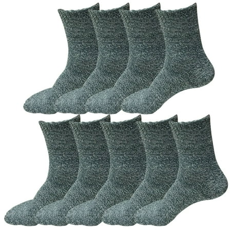 

9 Pairs Womens Winter Casual Wool Blend Thick Knit Thermal Warm Crew Cozy Boot Socks Size 5-10