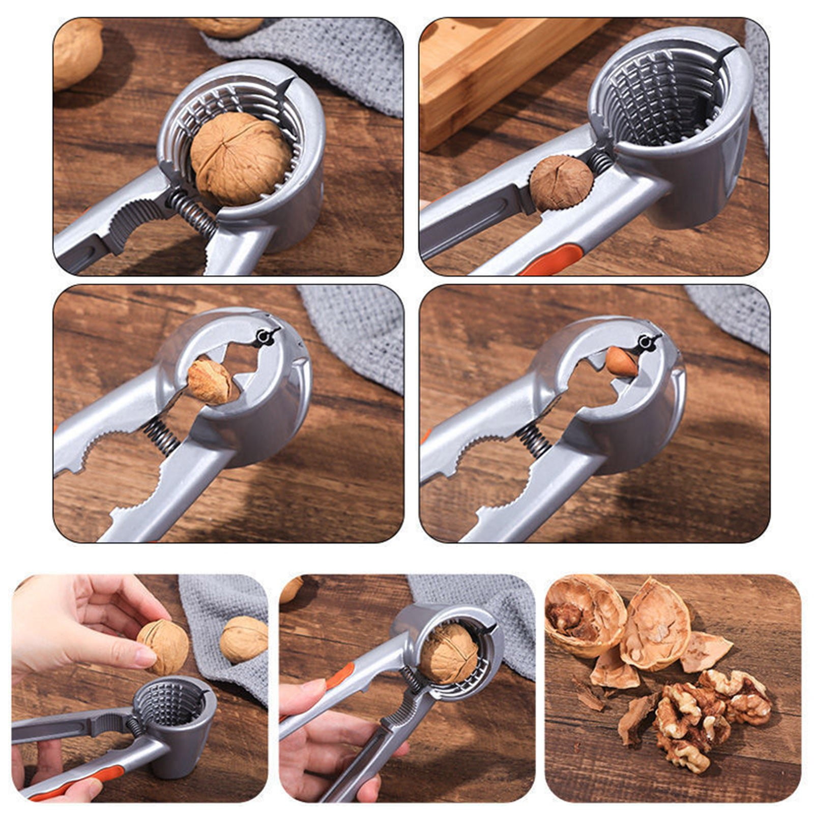 Nutcracker Heavy Duty Nut Cracker, Pecan Nut Opener Walnut Sheller Gadget Heavy Duty Home Kitchen Tool, Pecan Cracker Sheller, Easy Cracking, Pecan, Hazelnuts, Almonds, Walnut, Brazil