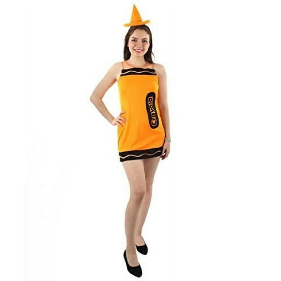 HPO| Adult Women's Crayon Costume Bundle| Multiple Color Options| Non-flammable Synthetic Fabric