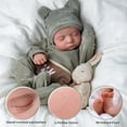 thumbnail image 4 of Muñecas Reborn realistas: muñecas recién nacidas de 43 cm con cuerpo de tela suave y vinilo y accesorios de juguete para niños a partir de 3 años., 4 of 7