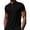 Black, variant on Yifymode Men's Classic Fit Short Sleeve Polo Shirt, Breathable Textured Fabric with Contrast Trim for Casual Wear Black L