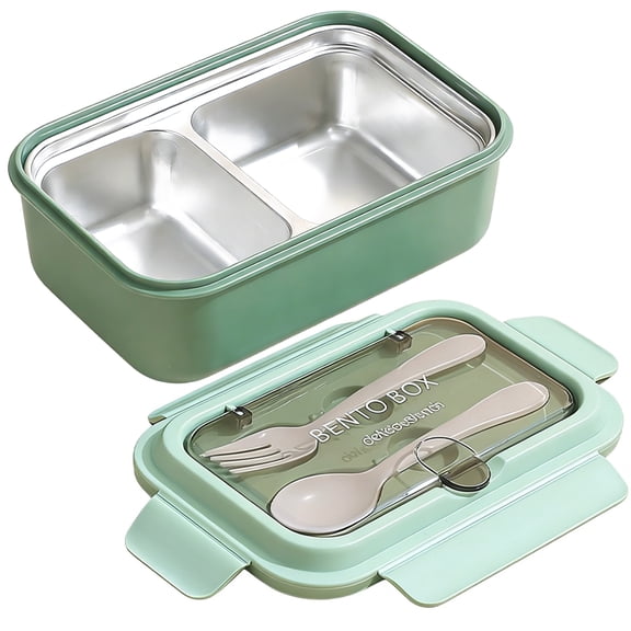 Stainless Steel Lunch Box with Leak Proof Divider for Office Workers and Students Portable Meal Container with Compartment Insulation for Freshness Long Lasting and Lightweight
