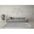 thumbnail image 3 of Ahgly Company Indoor Round Abstract Gray Modern Area Rugs, 3' Round, 3 of 4